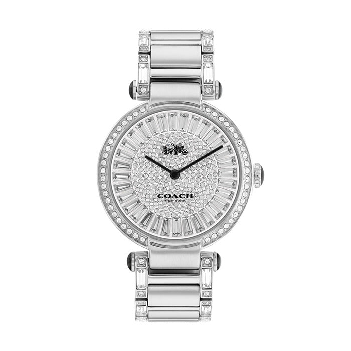 Coach Cary Crystal Silver Women's Watch  14503834 - Big Daddy Watches