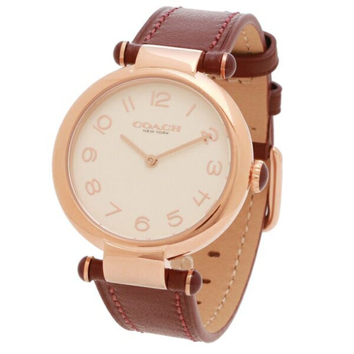 Coach Cary Chalk Leather Strap Women's Watch 14504001 - Big Daddy Watches #3