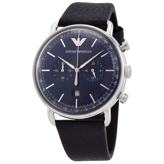 Emporio Armani Aviator Chronograph Quartz Blue Dial Men's Watch AR11105 - BigDaddy Watches
