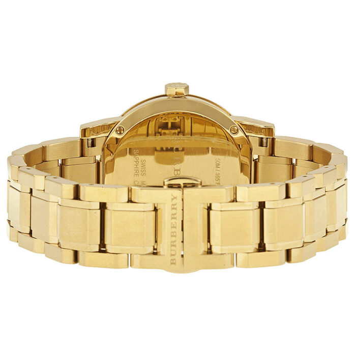 Burberry White Dial Gold-tone Ladies Watch BU9103 - BigDaddy Watches #3