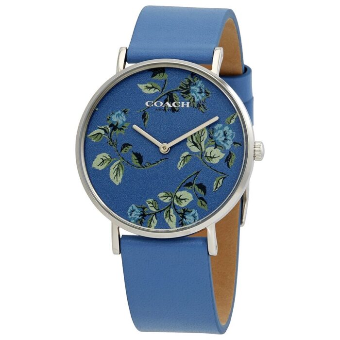 Coach Perry Quartz Blue Arboreal Dial Ladies Watch 14503294 - BigDaddy Watches