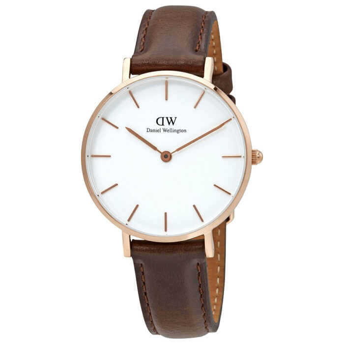 Daniel Wellington White Classic Petite Bristol 32mm Women's Gold Watch DW00100171 - Big Daddy Watches