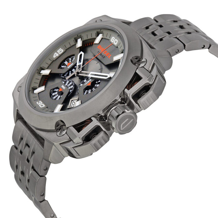 Diesel BAMF Chronograph Grey Dial Grey Ion-plated Men's Watch DZ7344 - BigDaddy Watches #2