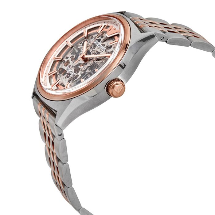 Emporio Armani Automatic Skeleton Dial Two-tone Men's Watch AR60002 - BigDaddy Watches #2