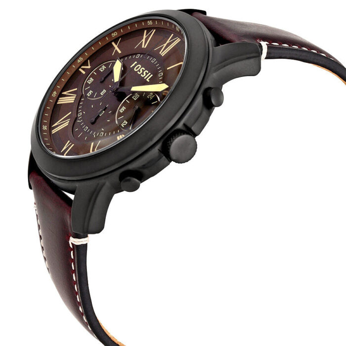 Fossil Grant Dark Brown Chronograph Leather Men's Watch FS5088 - BigDaddy Watches #2
