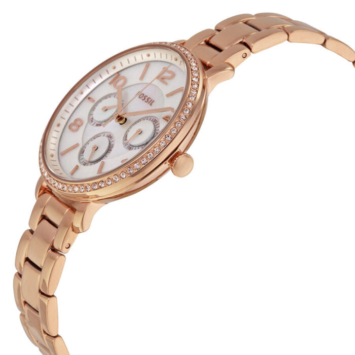 Fossil Jacqueline Multi-Function Mother of Pearl Dial Rose Gold-tone Ladies Watch ES3757 - BigDaddy Watches #2