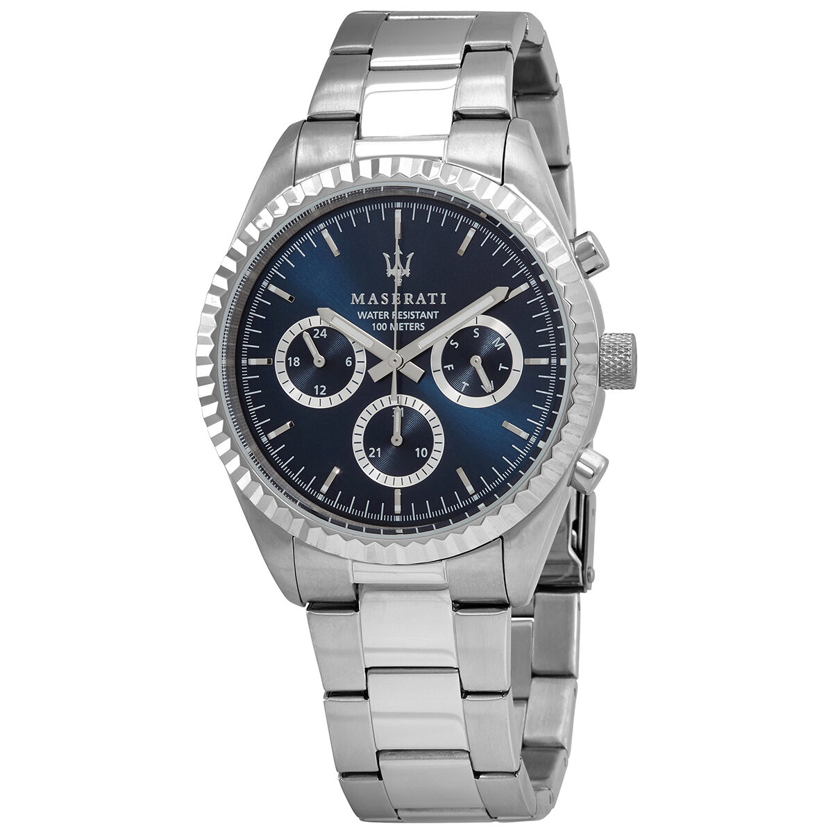 Chronograph Quartz R8853100022 Dial Men\'s Maserati Big Watch Watches Daddy – Competizione Blue