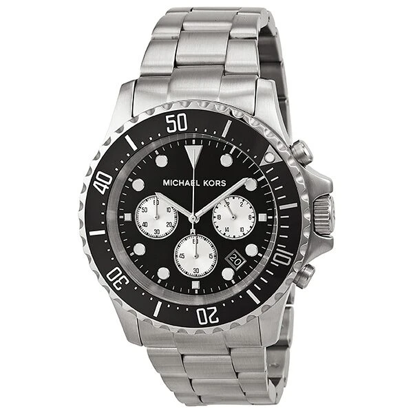Michael Kors Everest Chronograph Black Dial Stainless Steel Men's Watch  MK8256 – Big Daddy Watches
